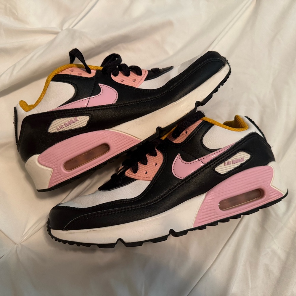 Nike Air Max Kids Sneakers Black Pink and Yellow